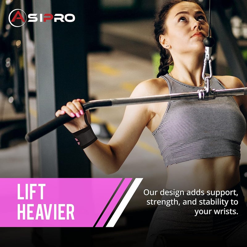 ASIPRO Wrist Wraps for Weightlifting 18" Wrist Straps for Weightlifting Weight Lifting Wrist Wraps for Men & Women, Muñequeras para Gym Wrist Support for Working Out, Gym Wrist Wraps for Powerlifting - Image 5